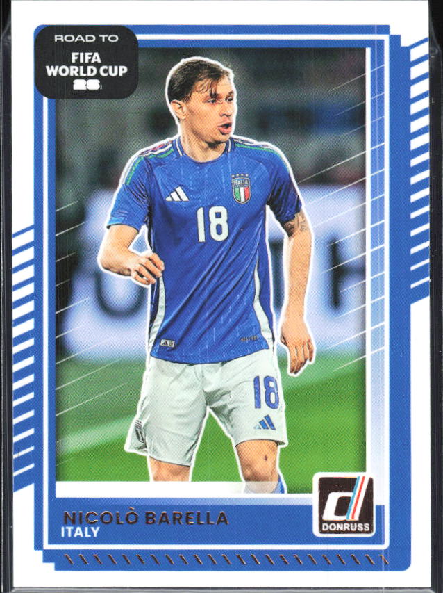 Nicolo Barella – 2025-26 Donruss Road to FIFA World Cup #114 – framsida