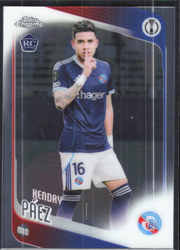Kendry Páez – 2025-26 Topps Chrome UEFA Club Competitions #29 – framsida