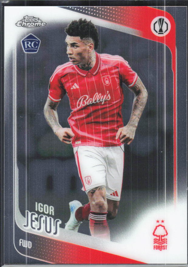 Igor Jesus – 2025-26 Topps Chrome UEFA Club Competitions #161 – framsida