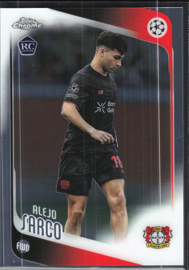 Alejo Sarco – 2025-26 Topps Chrome UEFA Club Competitions #44 – framsida