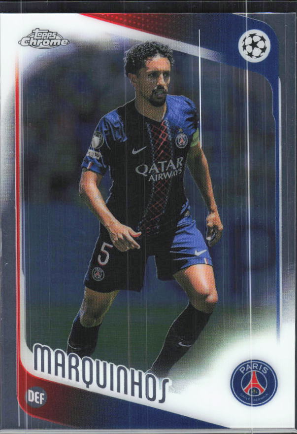 Marquinhos – 2025-26 Topps Chrome UEFA Club Competitions #92 – framsida