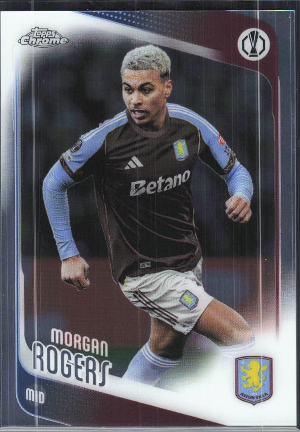 Morgan Rogers – 2025-26 Topps Chrome UEFA Club Competitions #197 – framsida