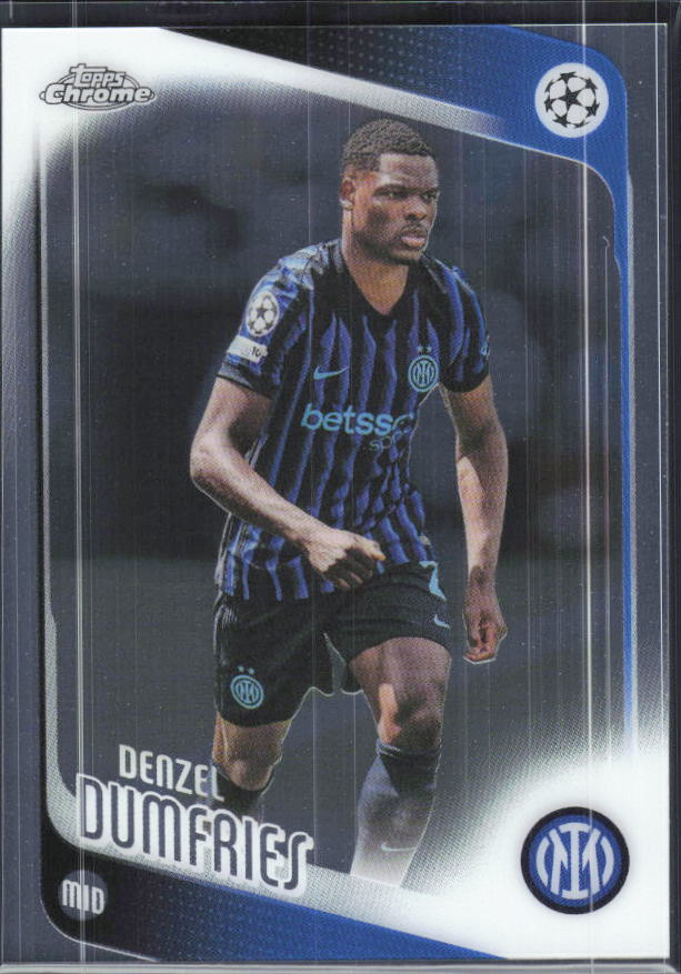 Denzel Dumfries – 2025-26 Topps Chrome UEFA Club Competitions #145 – framsida