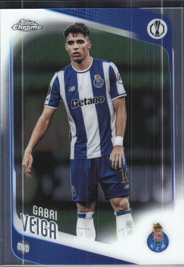 Gabri Veiga – 2025-26 Topps Chrome UEFA Club Competitions #87 – framsida