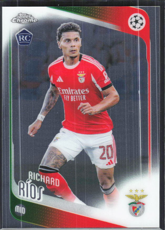 Richard Ríos – 2025-26 Topps Chrome UEFA Club Competitions #16 – framsida