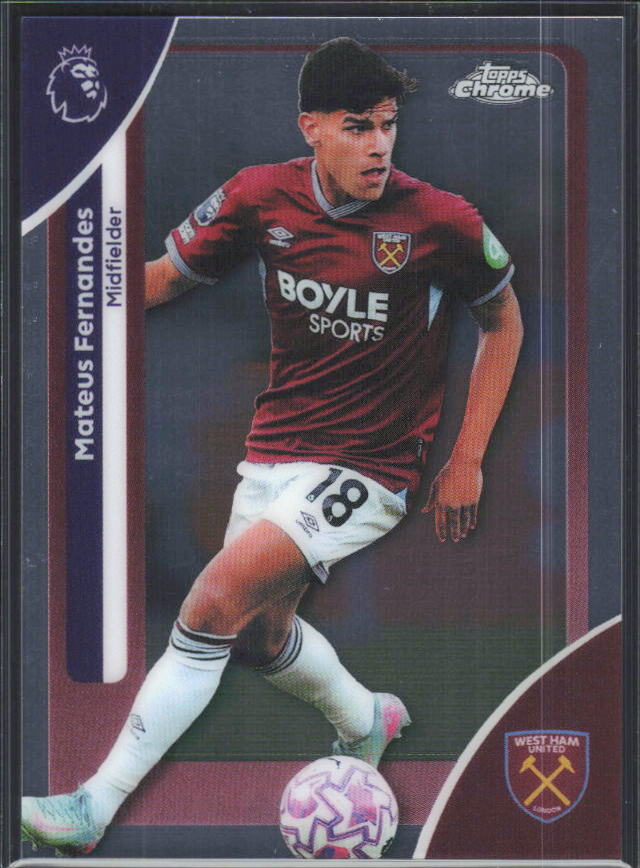 2025-26 Topps Chrome Premier League #183 Mateus Fernandes Base