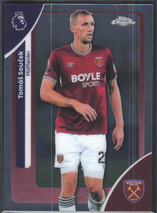 2025-26 Topps Chrome Premier League #188 Tomáš Souček Base