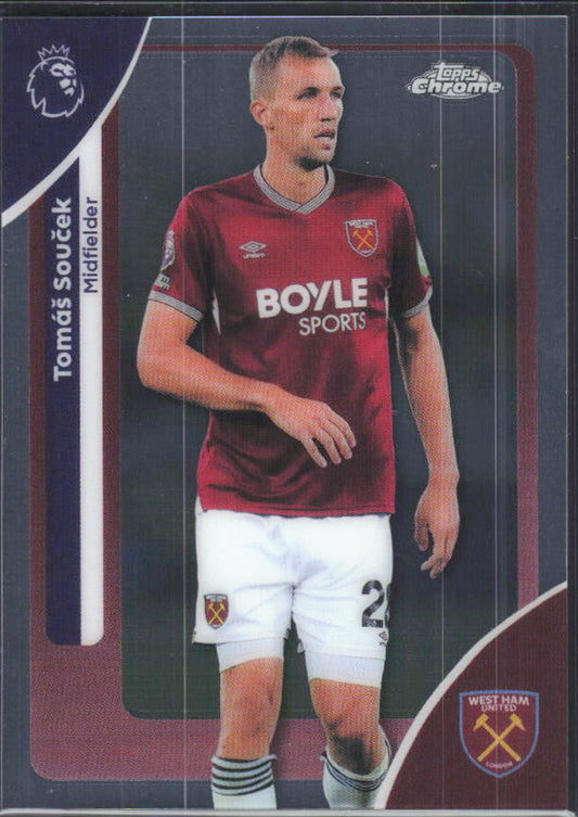 2025-26 Topps Chrome Premier League #188 Tomáš Souček Base
