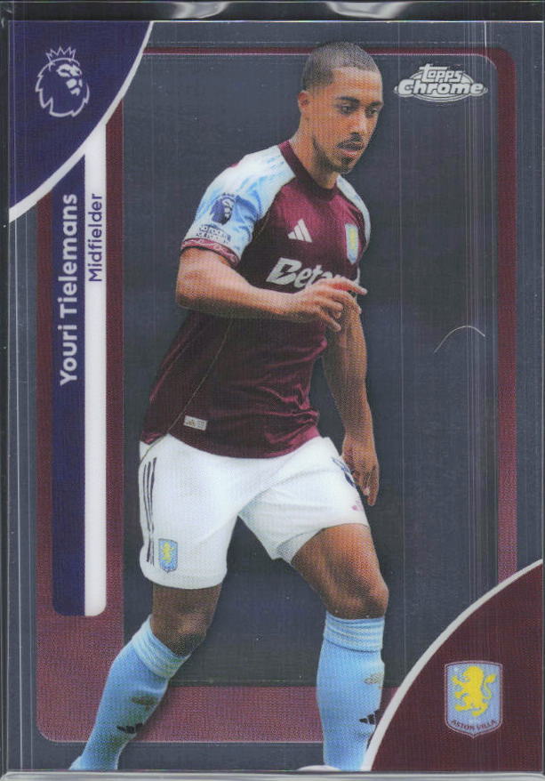 2025-26 Topps Chrome Premier League #25 Youri Tielemans Base