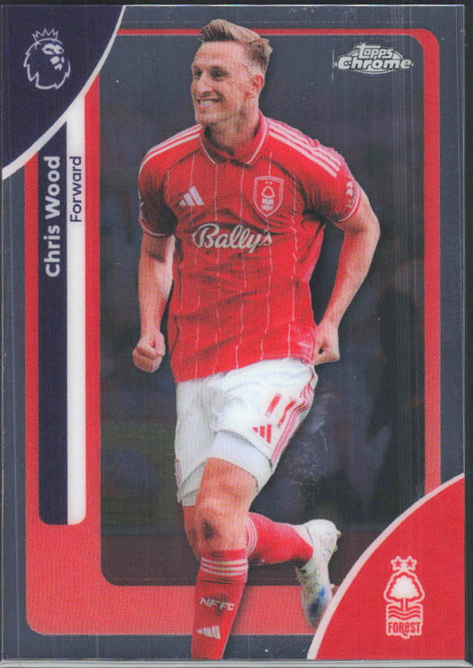 2025-26 Topps Chrome Premier League #158 Chris Wood Base