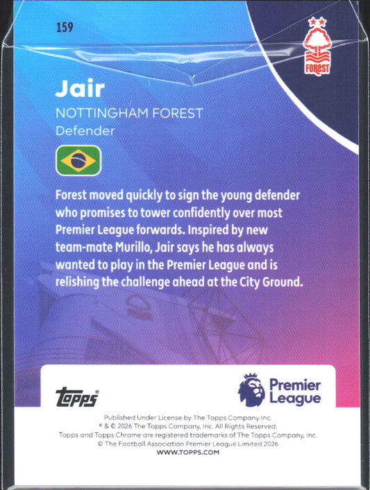 2025-26 Topps Chrome Premier League #159 Jair Base