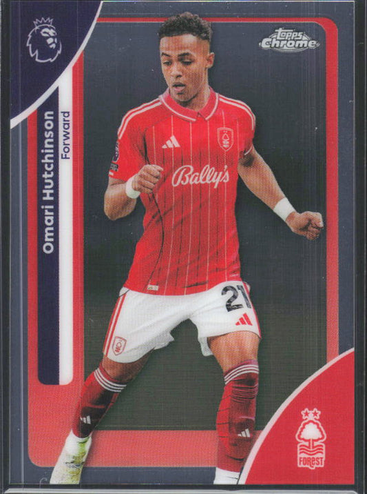 2025-26 Topps Chrome Premier League #160 Omari Hutchinson Base