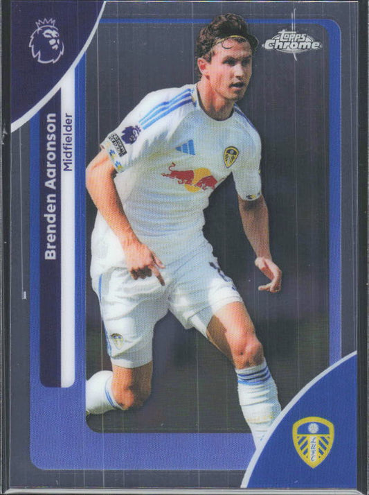 2025-26 Topps Chrome Premier League #105 Brenden Aaronson Base