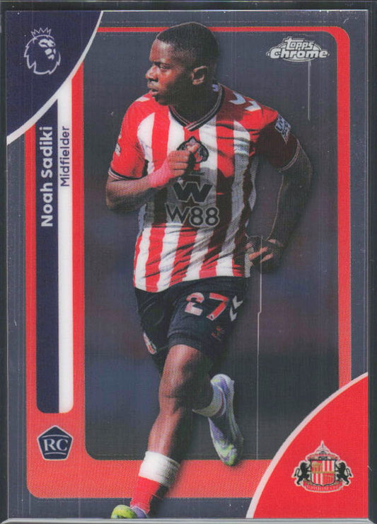 2025-26 Topps Chrome Premier League #161 Noah Sadiki Base