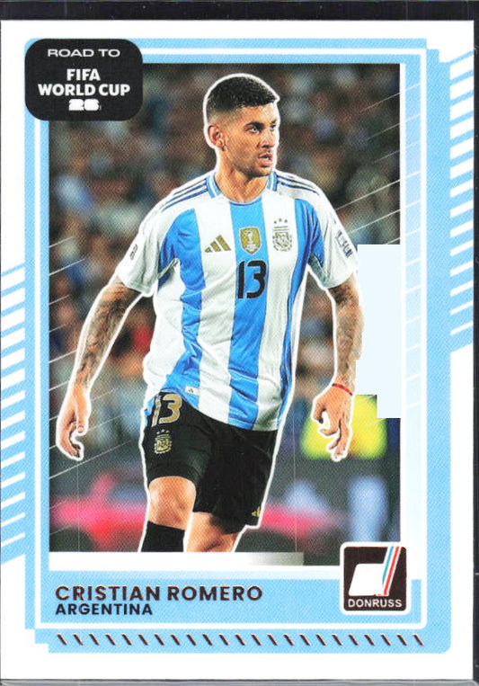 2025-26 Donruss Road to FIFA World Cup #162 Cristian Romero Base