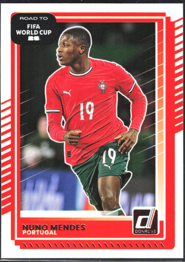 2025-26 Donruss Road to FIFA World Cup #92 Nuno Mendes Base