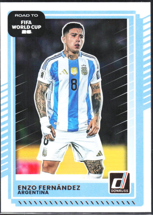 2025-26 Donruss Road to FIFA World Cup #158 Enzo Fernandez Base