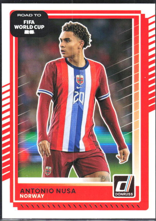 2025-26 Donruss Road to FIFA World Cup #168 Antonio Nusa Base
