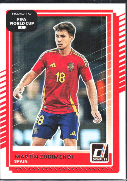 2025-26 Donruss Road to FIFA World Cup #14 Martin Zubimendi Base