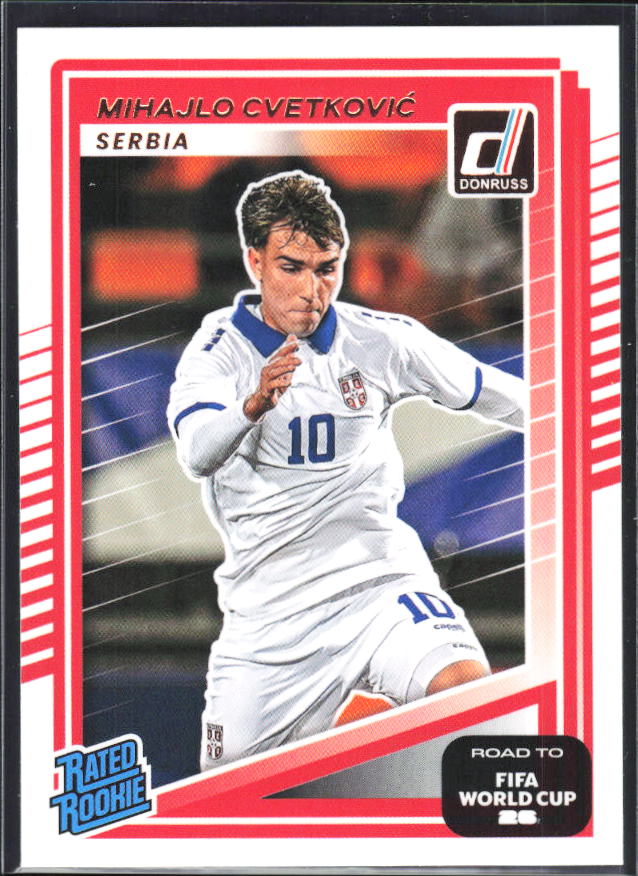 2025-26 Donruss Road to FIFA World Cup #240 Mihajlo Cvetković Base