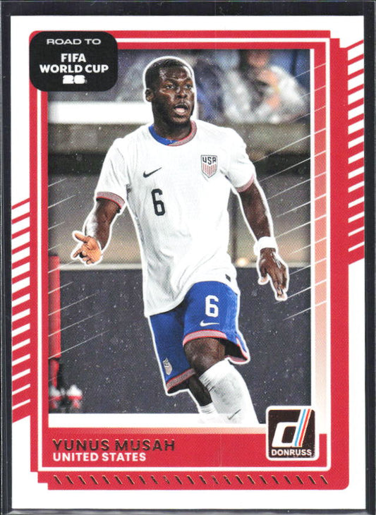 2025-26 Donruss Road to FIFA World Cup #20 Yunus Musah Base