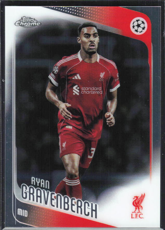 2025-26 Topps Chrome UEFA Club Competitions #193 Ryan Gravenberch Base