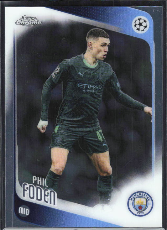 2025-26 Topps Chrome UEFA Club Competitions #103 Phil Foden Base