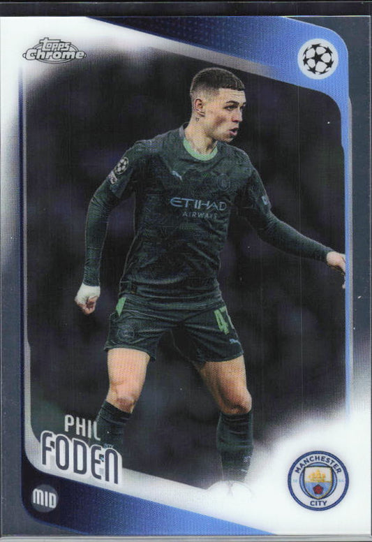2025-26 Topps Chrome UEFA Club Competitions #103 Phil Foden Base