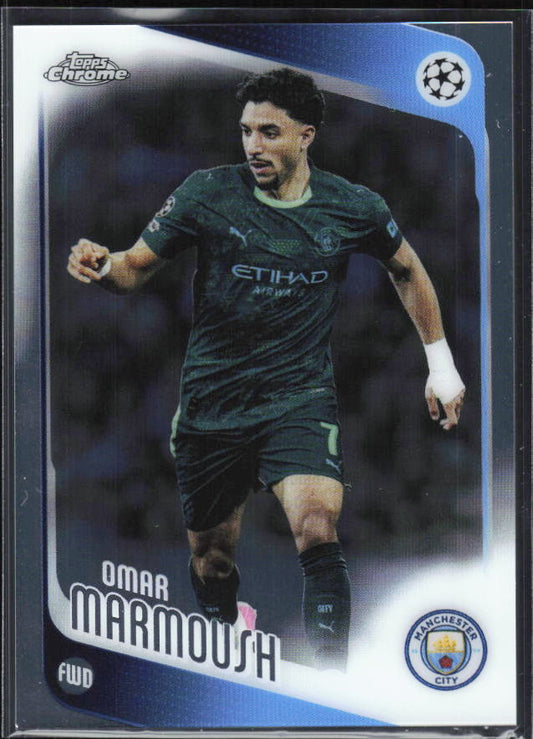 2025-26 Topps Chrome UEFA Club Competitions #80 Omar Marmoush Base