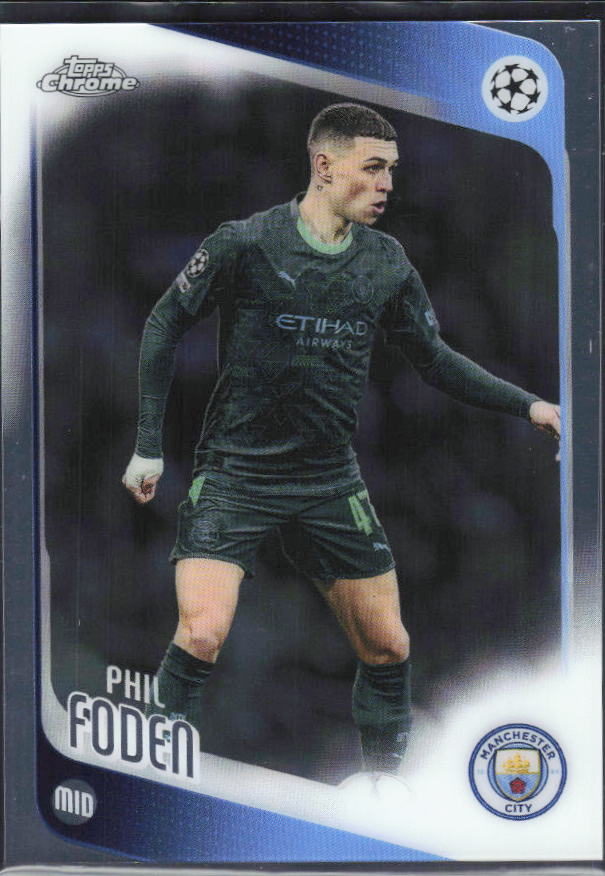 2025-26 Topps Chrome UEFA Club Competitions #103 Phil Foden Base