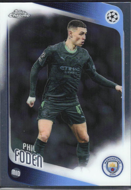 2025-26 Topps Chrome UEFA Club Competitions #103 Phil Foden Base