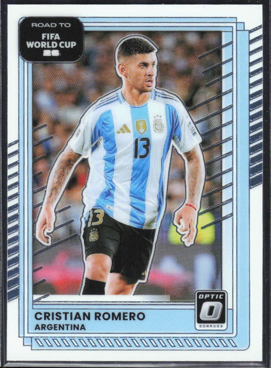 2025-26 Donruss Road to FIFA World Cup #162 Cristian Romero Optic