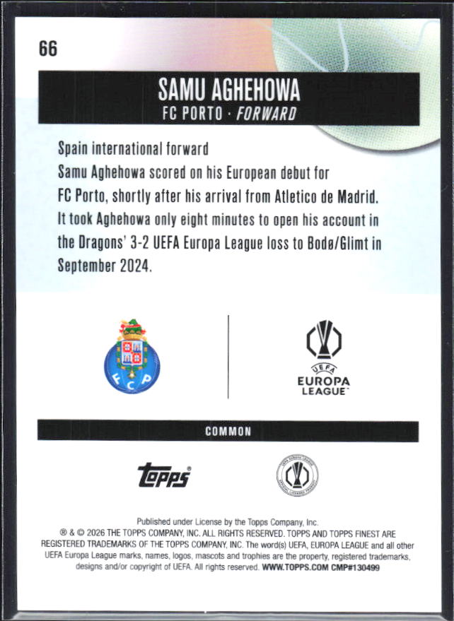 Samu Aghehowa – baksida