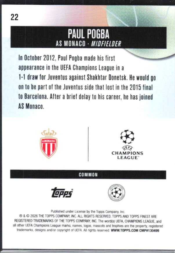 Paul Pogba – baksida
