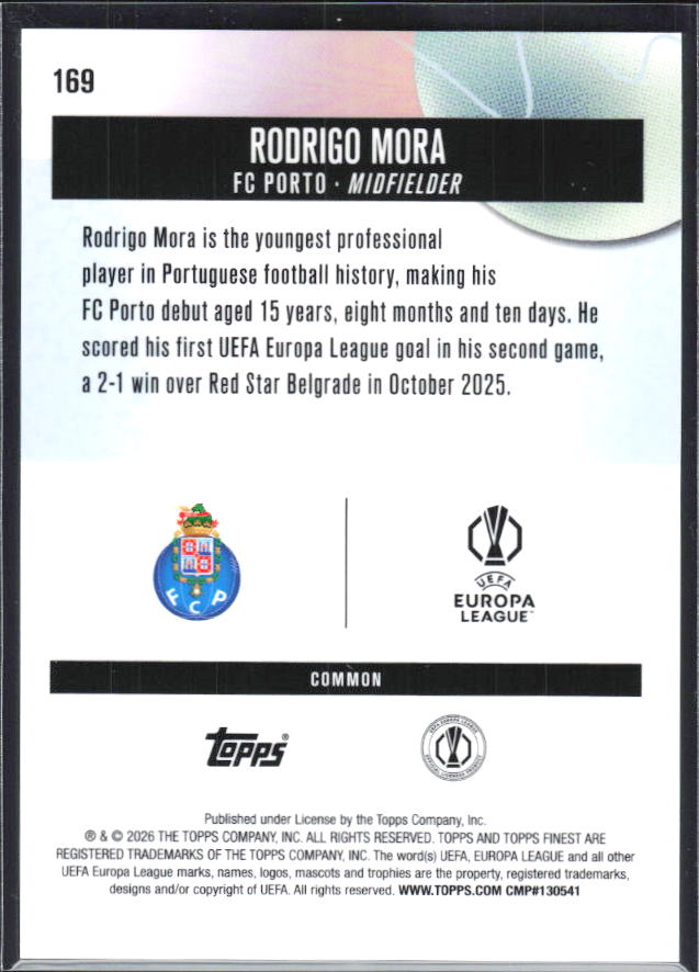 Rodrigo Mora – baksida