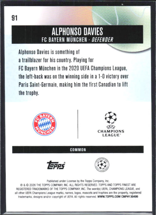 Alphonso Davies – baksida