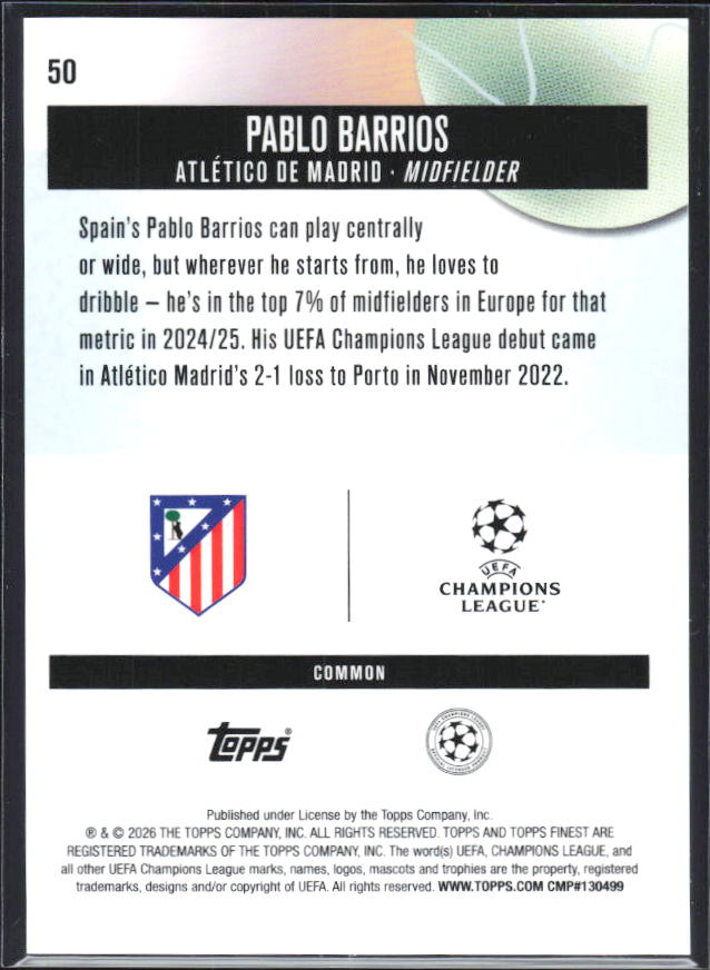Pablo Barrios – baksida