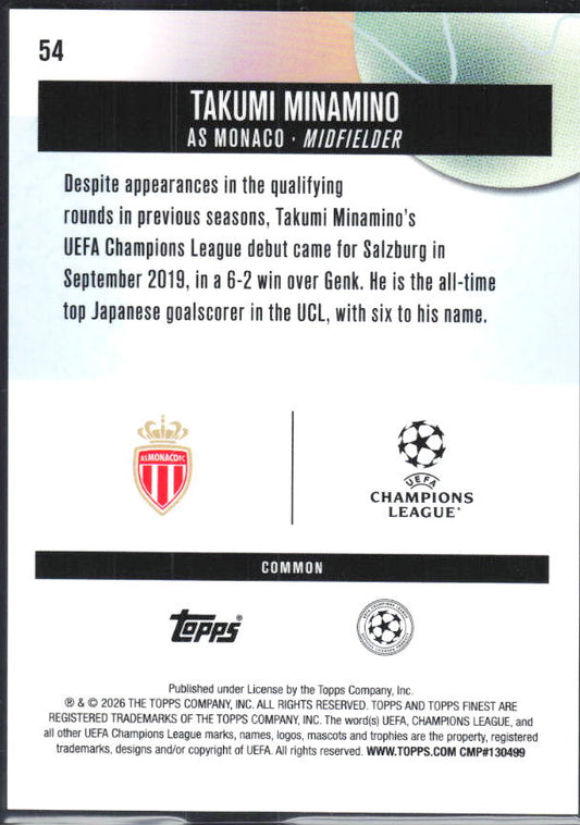 Takumi Minamino – baksida