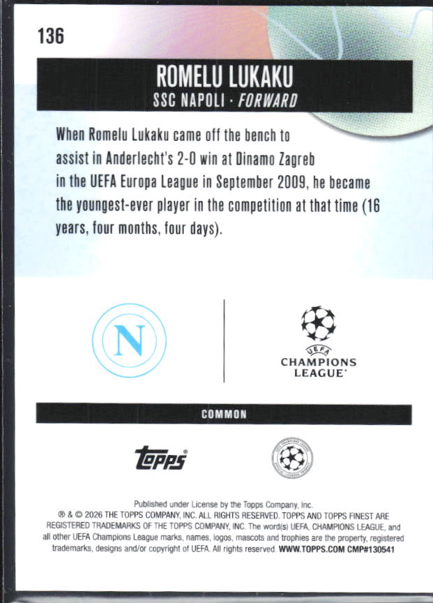 Romelu Lukaku – baksida