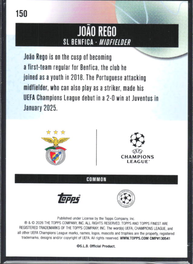 João Rego – baksida