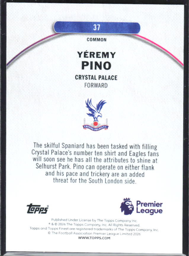 Yéremy Pino – baksida