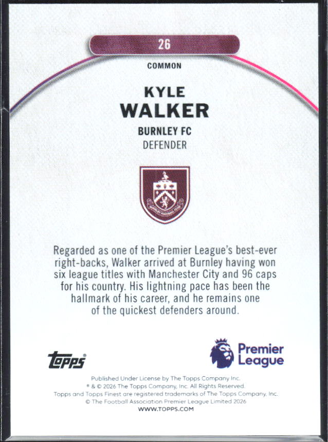 Kyle Walker – baksida