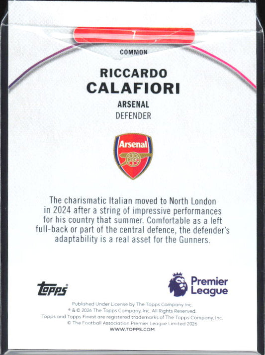 Riccardo Calafiori – baksida