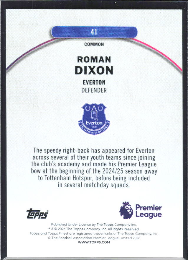 Roman Dixon – baksida