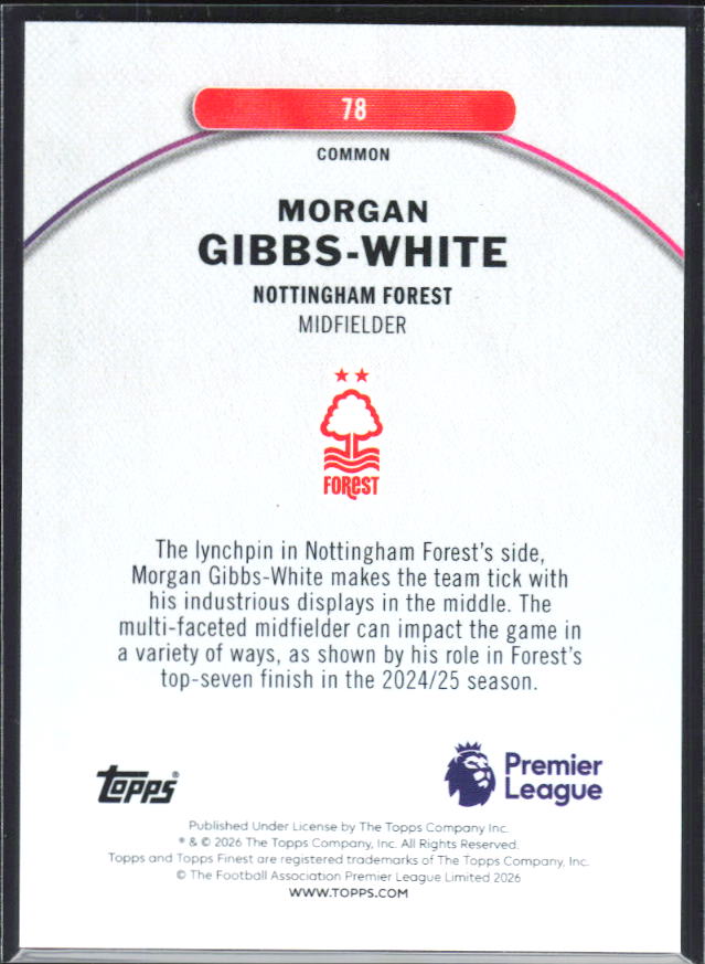 Morgan Gibbs-White – baksida