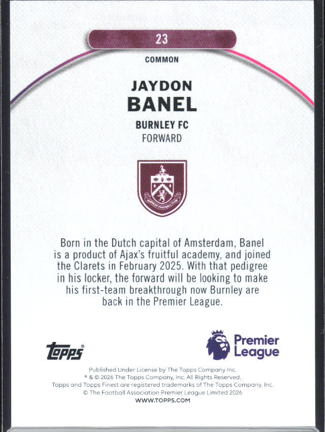 Jaydon Banel – baksida