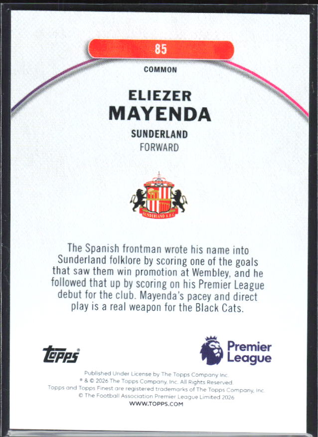 Eliezer Mayenda – baksida