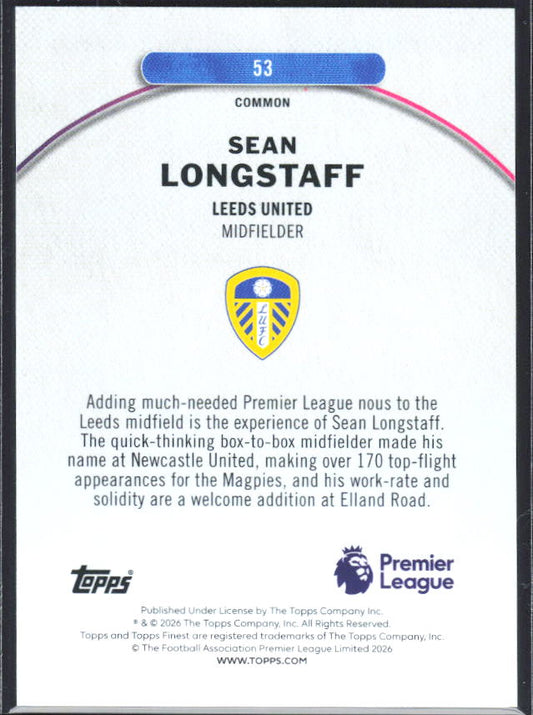 Sean Longstaff – baksida