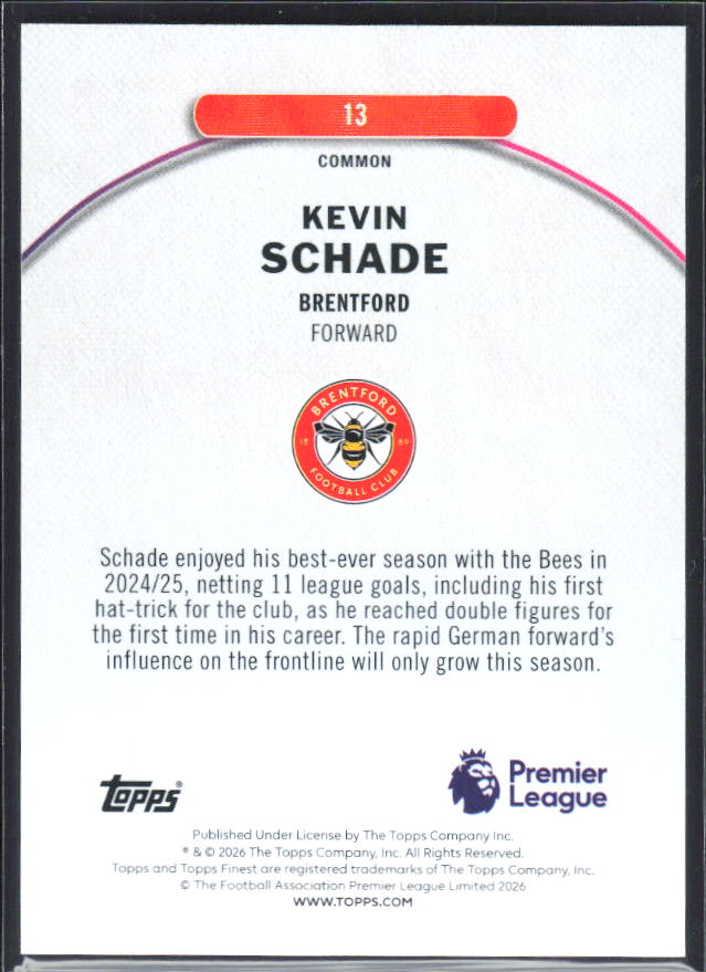 Kevin Schade – baksida