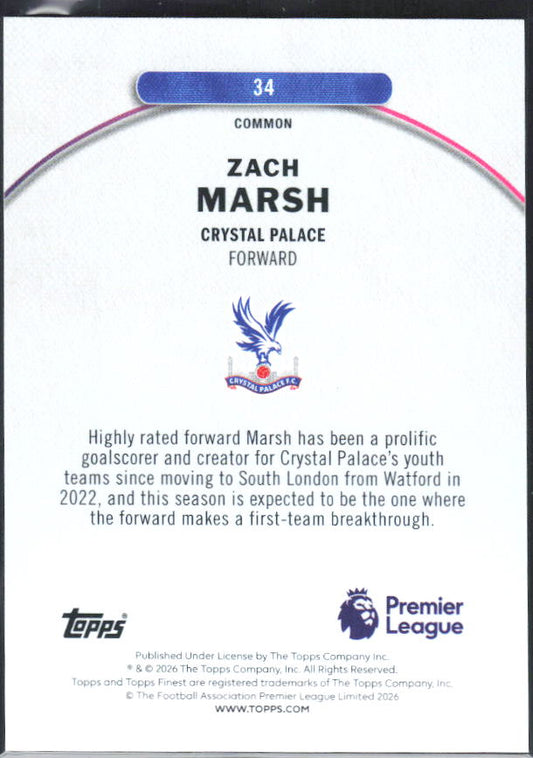 Zach Marsh – baksida